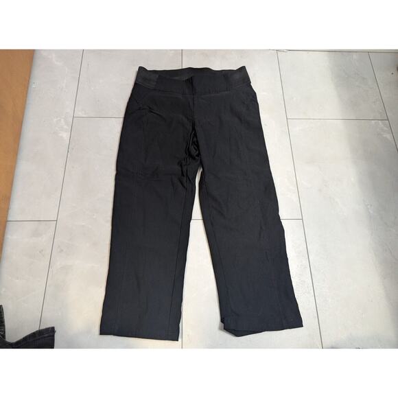 Simply Vera Vera Wang Womens Black Pull On Capri Pants 4P casual comfort stretch - Picture 1 of 3